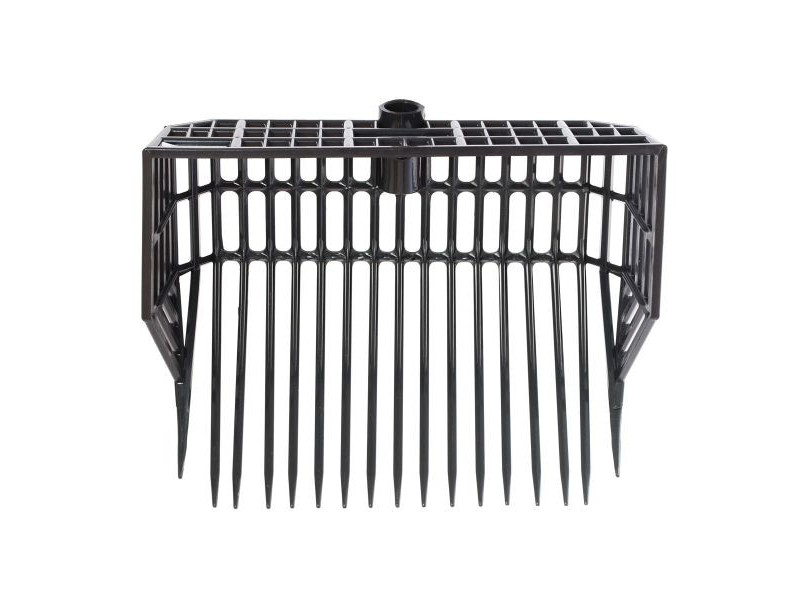 Vidly bez rúčky s bokmi plastové čierne