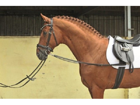 Vyväzovačky kožené čierne HKM 