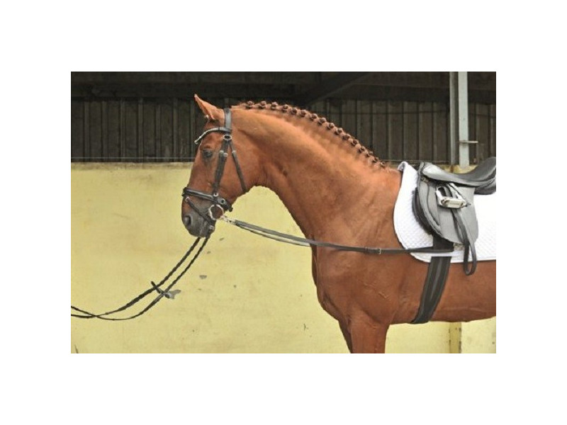 Vyväzovačky kožené čierne HKM 