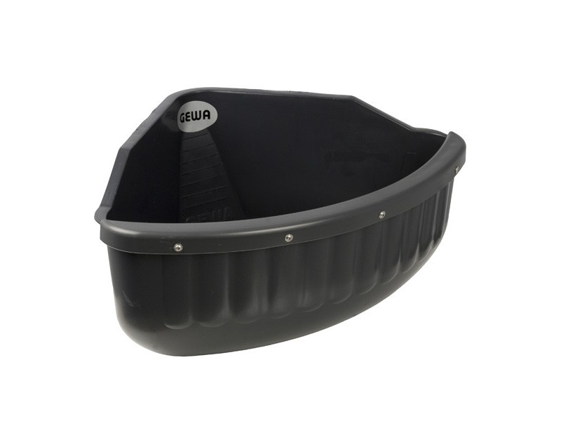 Žľab rohový plastový Gewa čierny 26l