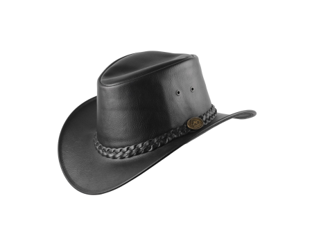 Klobúk kožený Scippis Couta čierny