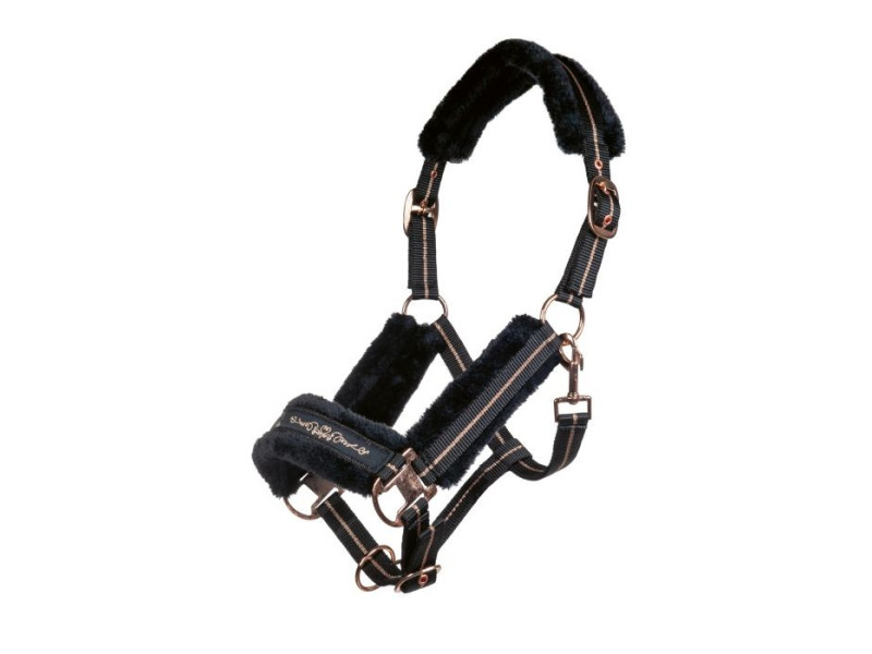 Ohlávka nylonová HKM Rosegold