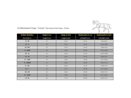 Minichapsy kožené Kavalkade Combi