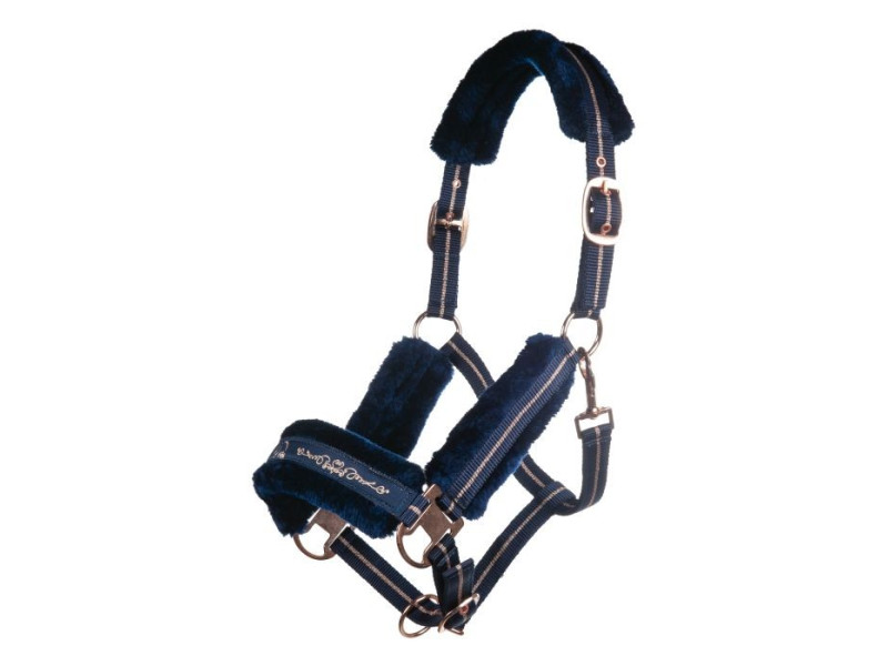 Ohlávka nylonová s polstrovaním HKM Glitter