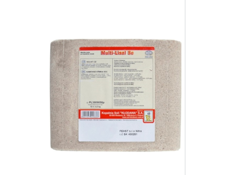 Minerálny soľný liz pre kone so selénom 10 kg