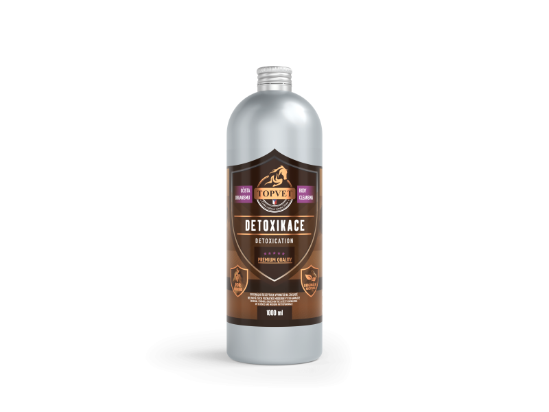 Výživový doplnok pre kone Topvet Detoxikace 1000 ml