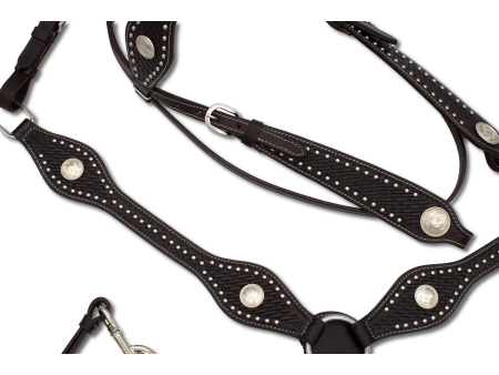 Uzdečka westernová s poprsákom